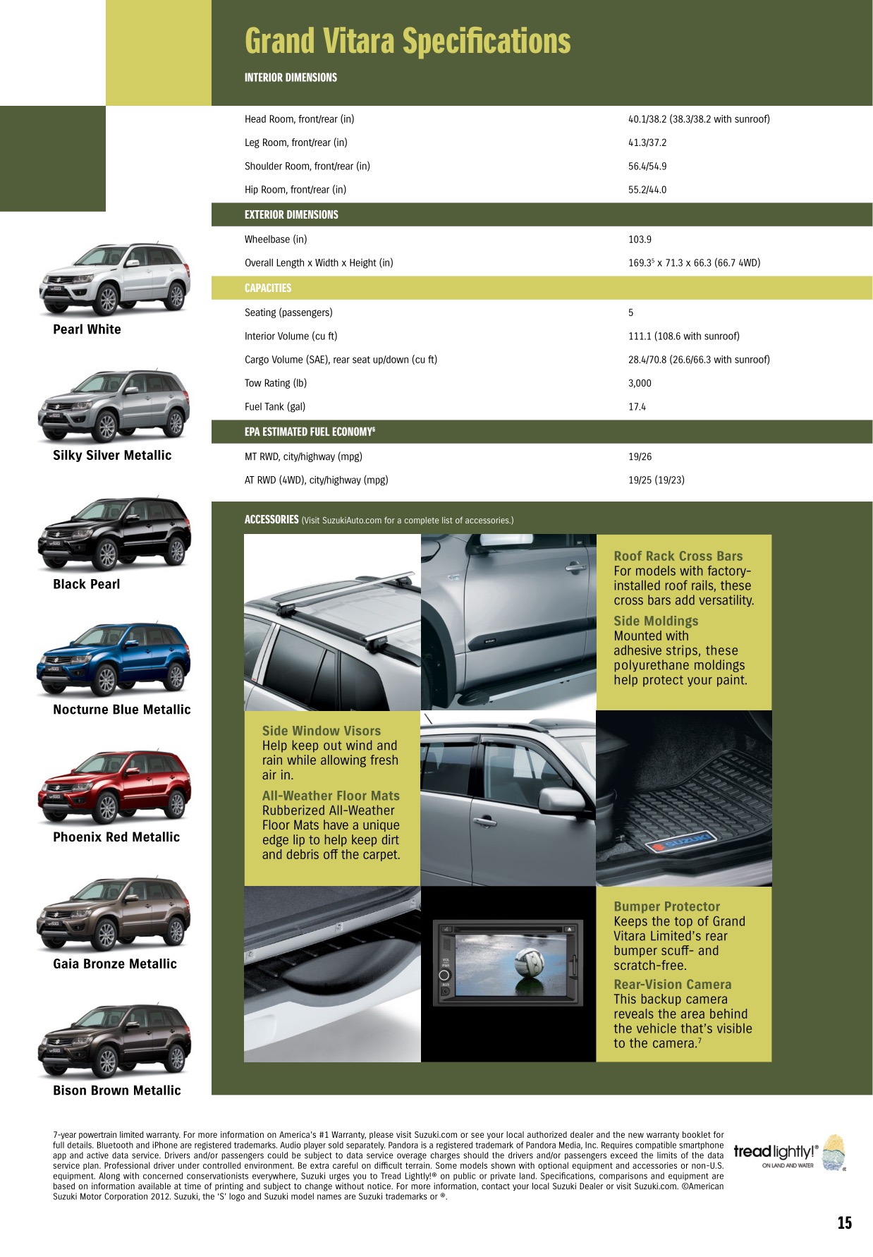 2013 Suzuki Grand Vitara Brochure Page 4